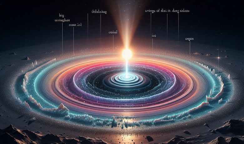 Телескоп &laquo;Джеймс&nbsp;Уэбб&raquo; раскрыл присутствие льда в протопланетном диске HH 48 NE